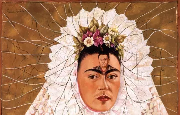 Frida Kahlo „Autoportret jako Tehuanka lub Diego w moich myślach”, 1943 r. / Z KOLEKCJI JACQUES’A I NATASHY GELMANÓW / BANCO DE MÉXICO 