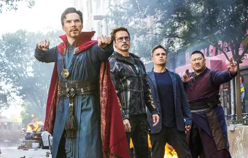 Kadr z nominowanego do Oscara 2019 za efekty specjalne filmu „Avengers: Wojna bez granic”, produkcji Marvela / MATERIAŁY PRASOWE