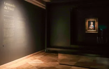 Obraz Leonarda da Vinci „Dama z gronostajem” powrócił do wyremontowanego budynku muzeum, Kraków, 19 grudnia 2019 r. / BEATA ZAWRZEL / REPORTER