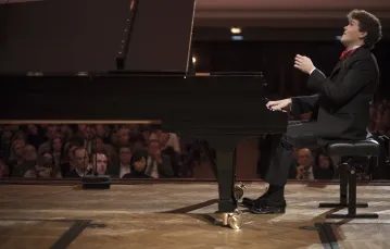Szymon Nehring podczas II etapu Konkursu. 11.10.2015 r. / Fot. / B. Sadowski / Narodowy Instytut Fryderyka Chopina