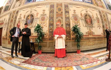Kard. Michael Czerny w Pałacu Apostolskim, Watykan, 5 października 2019 r. / FRANCO ORIGLIA / GETTY IMAGES