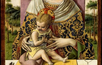 Carlo Crivelli, Madonna z Dzieciątkiem, ok. 1480, Metropolitan Museum of Art, Nowy Jork / / Wikimedia Commons