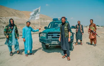 W dystrykcie Surobi talibowie walczyli od lat i musieli nieustannie ukrywać się przed dronami i nalotami. Teraz wyszli z kryjówek i stali się władzą, wrzesień 2021 r. / paweł pieniążek