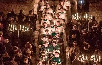 Procesja roratnia w katedrze w Salisbury, 1 grudnia 2018 r. / MATT CARDY / GETTY IMAGES