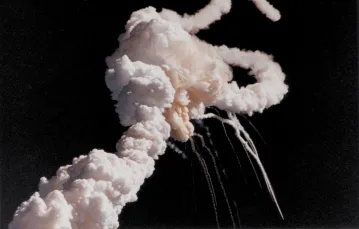 Katastrofa promu kosmicznego Challenger, Floryda, 28 stycznia 1986 r. /  / fot. Kennedy Space Center / domena publiczna