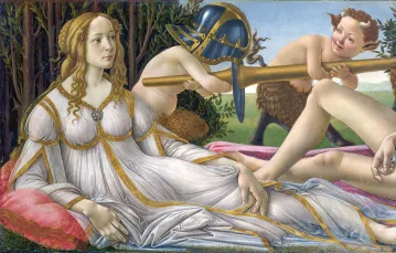 Sandro Botticelli, Wenus i Mars, ok. 1485 r., National Gallery, Londyn / NATIONAL GALLERY / NATIONAL GALLERY