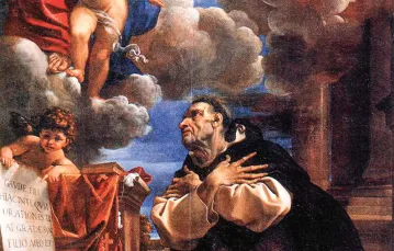 Ludovico Carracci, Objawienie Najświętszej Maryi Panny świętemu Jackowi. Obraz z 1594 r. / DOMENA PUBLICZNA / WIKIMEDIA
