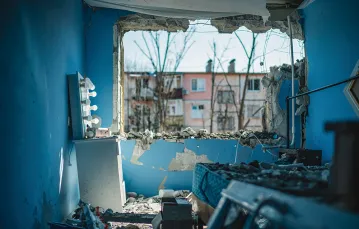 Zniszczone mieszkanie Nataliji. Charków, 26 marca 2022 r. / 