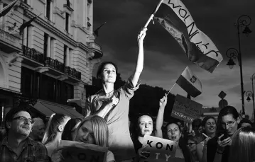 Protest przeciw reformom sądownictwa wprowadzanym przez rząd PiS. Warszawa, 24 lipca 2017 r. / ADAM LACH / NAPO IMAGES