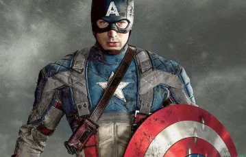 Kapitan Ameryka (Chris Evans) jako tapeta komputerowa / MATERIAŁY PROMOCYJNE