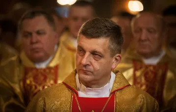 Biskup bielecko-żywiecki Roman Pindel / fot. MIESZKO STANISLAWSKI/REPORTER / 