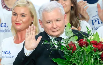 Jarosław Kaczyński podczas wieczoru wyborczego PiS. Warszawa, 25.10.2015 r. / /  Fot. Andrzej Iwanczuk/REPORTER