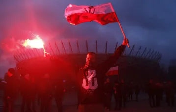 Marsz Niepodlełości, Warszawa 11.11.2015. Fot: STEFAN MASZEWSKI/REPORTER/EASTNEWS / 