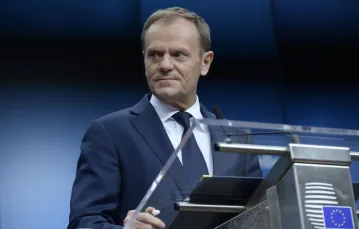 Donald Tusk Fot: AFP PHOTO / THIERRY CHARLIER / 