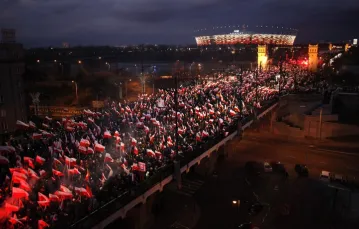 Marsz Niepodległości, Warszawa, 11 listopada 2017 r. / Fot. Stefan Maszewski / Reporter / East News / 