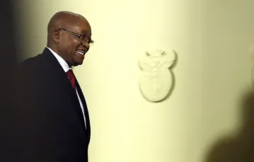 Jacob Zuma po zakończonym przemówieniu do narodu, Pretoria, RPA, 14.02.2018 r.  / Themba Hadebe / AP/ EAST NEWS