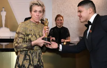 Laureatka Oscara za najlepszą rolę żeńską Frances Mc Dormand / Fot. ANGELA WEISS / AFP PHOTO / EAST NEWS