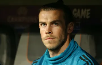 Gareth Bale na ławce Realu podczas półfinałowego meczu Ligi Mistrzów z Bayernem, 25 kwietnia 2018 / Fot. Oliver Behrendt / Pixathlon / Reporter / East News / 