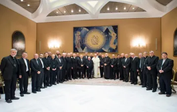 Spotkanie Papież Franciszka z episkopatem Chile. Watykan, 17 maja 2018 r. CPP / Polaris/ EAST NEWS / 