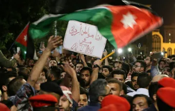 Antyrządowe protesty w Jordanii, Amman, 3 czerwca 2018 r. / Fot. Khalil Mazraawi / AFP Photo / East News / 