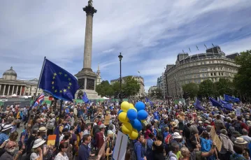 Londyński marsz antybrexitowy, 23 czerwca 2018 r. / Fot. Niklas Halle'n / AFP Photo / East News / 