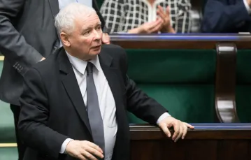Jarosław Kaczyński podczas 71. posiedzenia Sejmu VIII kadencji, listopad 2018 r. / /  Fot. Tomasz Jastrzebowski/REPORTER