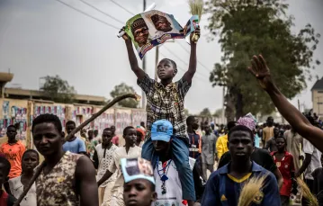 Zwolennicy prezydenta świętują jego zwycięstwo w wyborach, Kano, północna Nigeria 27 lutego 2019 r. / / FOT. LUIS TATO/AFP/East News