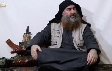 Abu Bakr al-Baghdadi żyje. Screen z niedatowanego video, które zostało udostępnione 29 kwietna 2019 r. / /  Fot. Balkis Press/ABACA/Abaca/East News