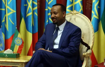 Premier Etiopii Abiy Ahmed Ali w Addis Abebie, październik 2019 r. AA/ABACA/Abaca/East News / 