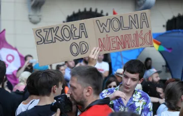 Manifestacja solidarności ze społecznością LGBT+, Kraków lipiec 2019 r. / / Fot. Jan Graczynski/East News
