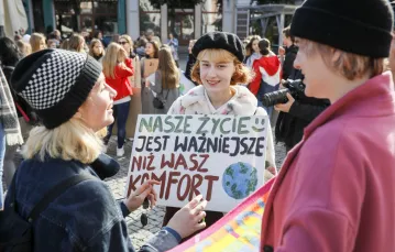 Młodzieżowy Strajk Klimatyczny - Protest Tysięcy Miast, Leszno, 20 września 2019 r. / /  Fot. Witold Spisz/REPORTER