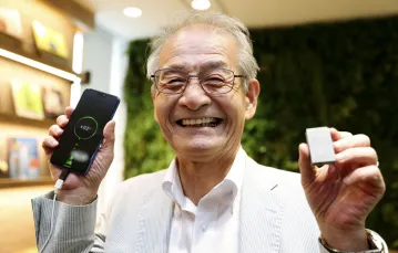 Akira Yoshino, jeden z wynalazców baterii litowo-jonowych, nagrodzony Noblem z chemii 2019 /  / fot. KYDPL KYODO / Associated Press / East News