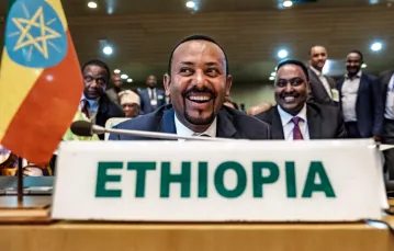 Abiy Ahmed, premier Etiopii, przed spotkaniem z afrykańskimi przywódcami. Addis Abeba, styczeń 2019 r. / / FOT. EDUARDO SOTERAS / AFP / EASTNEWS