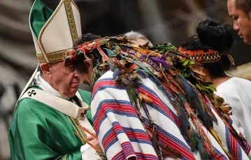 Msza święta zamykająca Synod dla Amazonii, Watykan, 27 października 2019 r. /  / FOT. ANDREAS SOLARO/AFP/East News