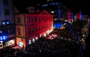 30. rocznica Aksamitnej Rewolucji, Praga, 17 listopada 2019 r. / Fot. Petr David Josek / AP Photo / East News / 