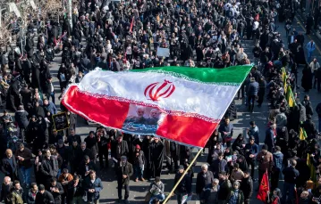Ceremonia pogrzebowa generała Sulejmaniego, Teheran, 6 stycznia 2020 r. / Fot. Hamed Malekpour/Polaris Images/East News / 