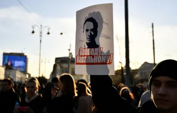 Demonstracja z żądaniem uwolnienia Aleksieja Nawalnego, Jekaterynburg, 21 kwietnia 2021 r. / Pavel Lisitsyn / Sputnik / East News / 