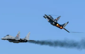 MiG-29 z 22 Bazy Lotnictwa Taktycznego w Malborku Fot. Przemek Świderski/REPORTER / 