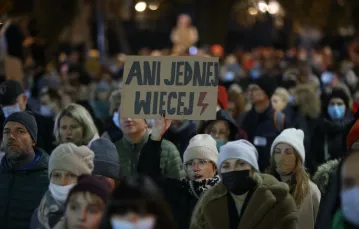 „Ani jednej wiecej!” - marsz dla Izy, Warszawa, 6 listopada 2021 r. /  / fot. Andrzej Iwańczuk / REPORTER