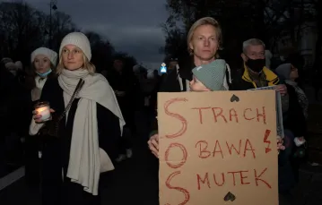 Marsz dla izy „Ani jednej więcej”, Warszawa, 6 litopada 2021 r. / FOT. Marzena Wystrach/REPORTER / 