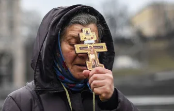 Kijów, 24 lutego 2022 r. / FOT. DANIEL LEAL/AFP/East News / 