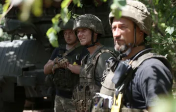 Ukraińscy żołnierze, lipiec 2022 r. Fot. ANATOLII STEPANOV/AFP/East News / 