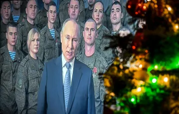 Noworoczne orędzie Władimira Putina, 31 grudnia 2022 r. ALEXANDER NEMENOV/AFP/East News / 