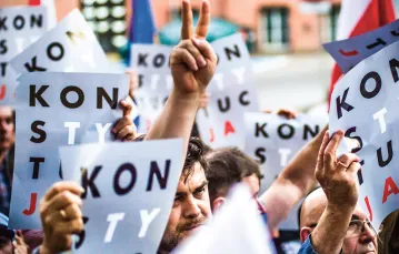 Protest w obronie wolnych sądów, Gdańsk, 24 lipca 2018 r. / MARCIN BRUNIECKI / REPORTER