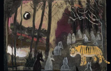 Ilustracja Józefa Wilkonia do "Księgi dżungli" Rudyarda Kiplinga / 