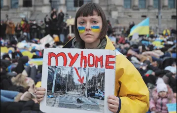 Demonstracja solidarności z Ukrainą. Berlin, 6 kwietnia 2022 r. / OLEXIY BARDADYM / VITSCHE BERLIN