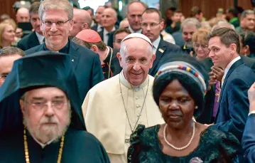 Spotkanie papieża Franciszka z przedstawicielami Światowej Rady Kościołów, Genewa, 21 czerwca 2018 r. / CPP / EAST NEWS