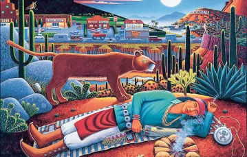 David Bradley „Indiański sen”, w zbiorach Museum of Indian Arts and Culture, Santa Fe, Nowy Meksyk, USA / MUSEUM OF INDIAN ARTS AND CULTURE