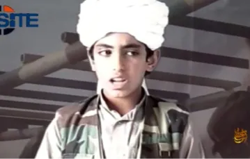 Hamza, syn Osamy bin Ladena, kiedy był młodym chłopcem /  / Screen ze strony edition.cnn.com/