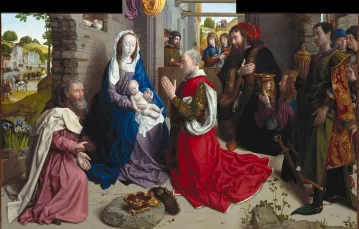 Pokłon Trzech Króli, obraz malarza niderlandzkiego Hugona van der Goesa / DOMENA PUBLICZNA / 